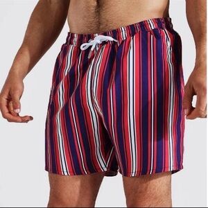 Boohoo Striped Men's Swim Shorts